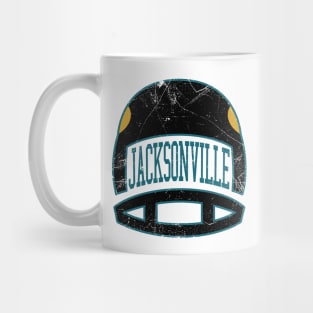 Jacksonville Retro Helmet - White Mug